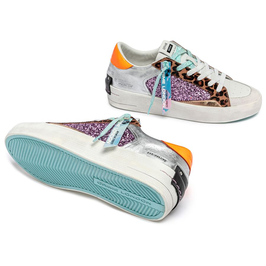 Sk8 Deluxe Wedge Exotic Purple sneakers da donna Crime London | 20130PP7B68